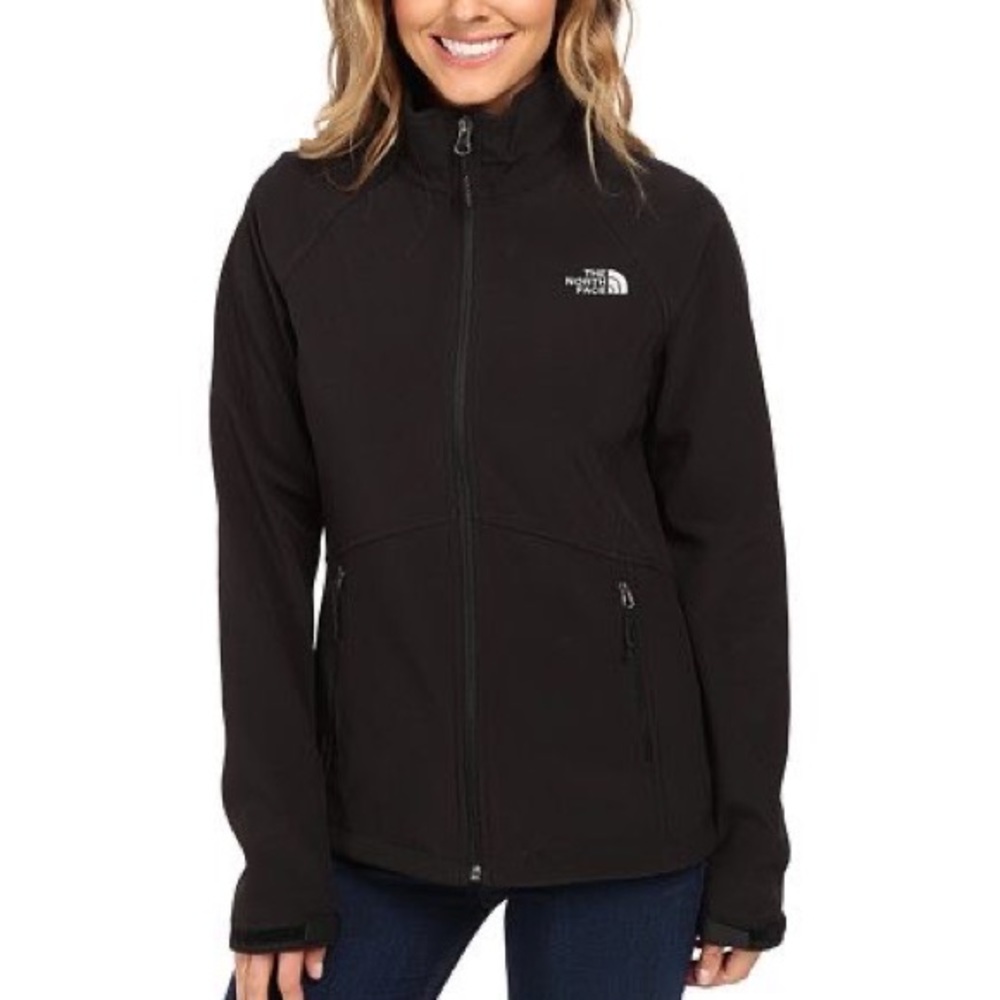 ✨2x HP✨ New Listing ✨ North Face Soft Shell Fleece Lined Waterproof Black Jacket